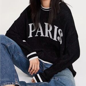 Show Me Your MuMu Black and White Crew Neck Sweater